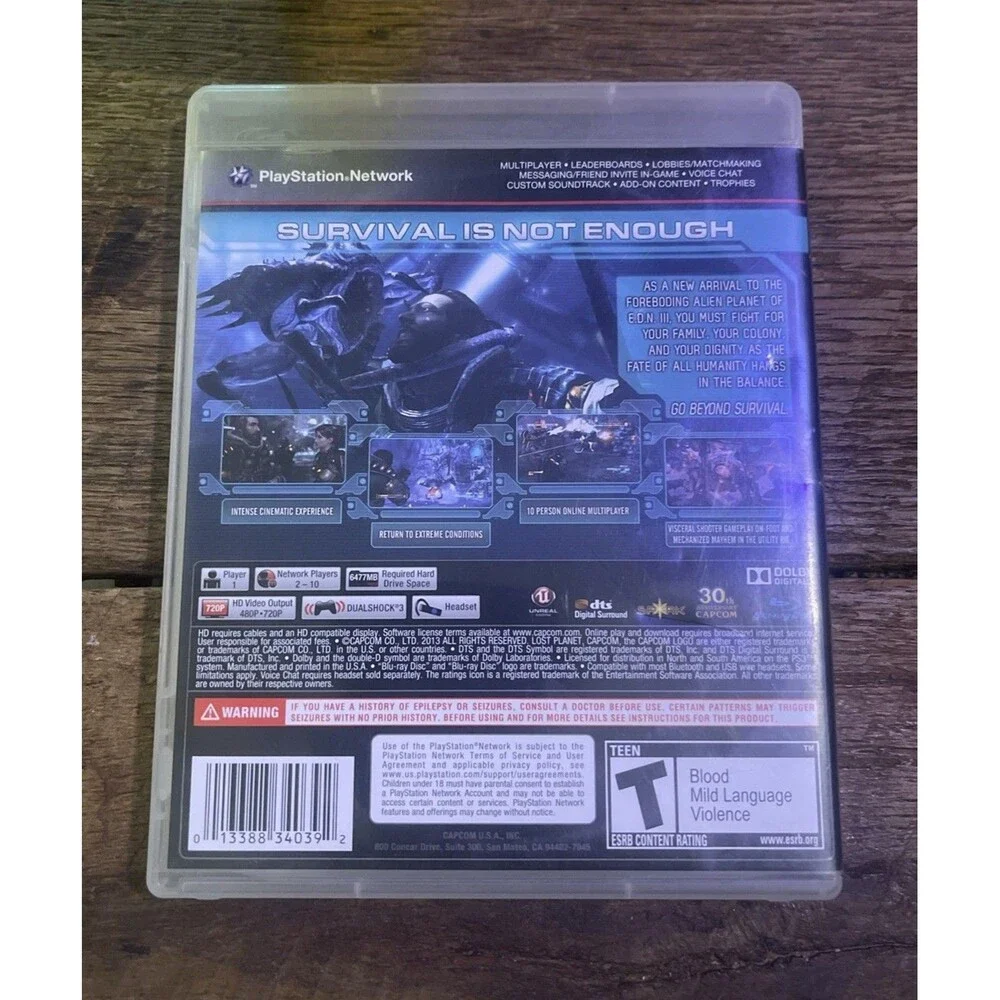 Lost Planet 3 PlayStation 3 PS3 - No Manual